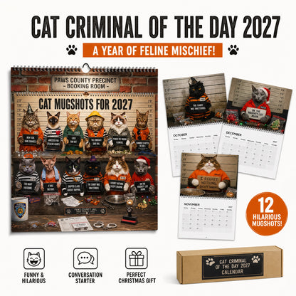 🔥Last Day 50% OFF - 😂Cat Criminal of the Day 2027