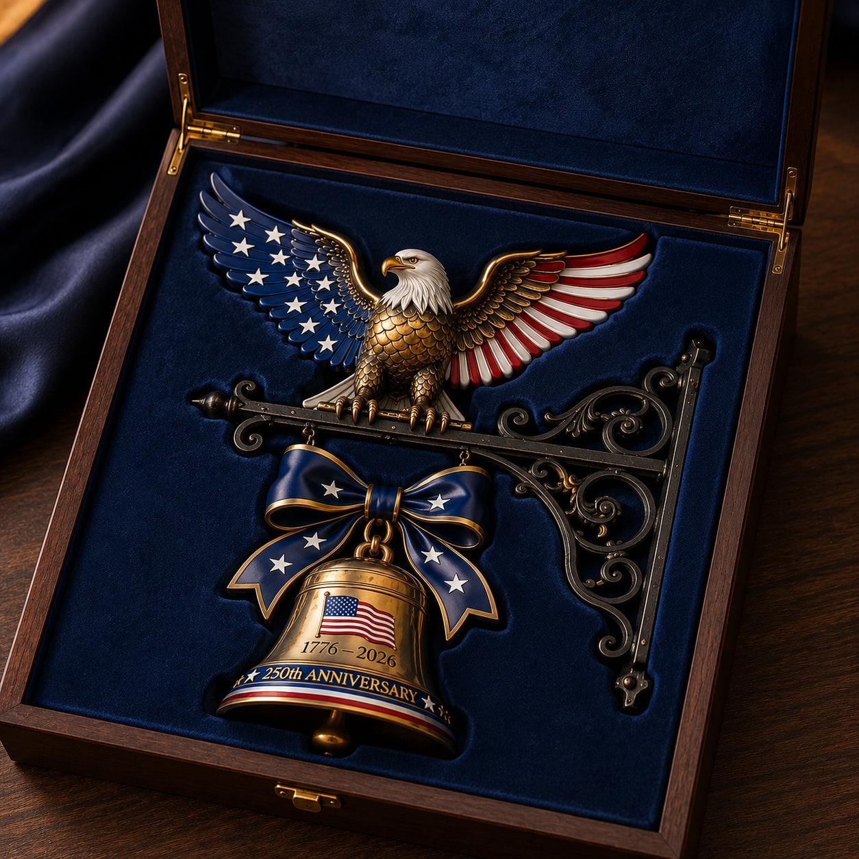 🇺🇸 Ring in the Semiquincentennial: 1776-2026 "Spirit of Liberty" Eagle Bell