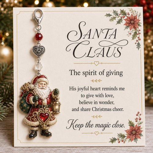 🎄Christmas Keepsake Keychain Card&Pocket Hug
