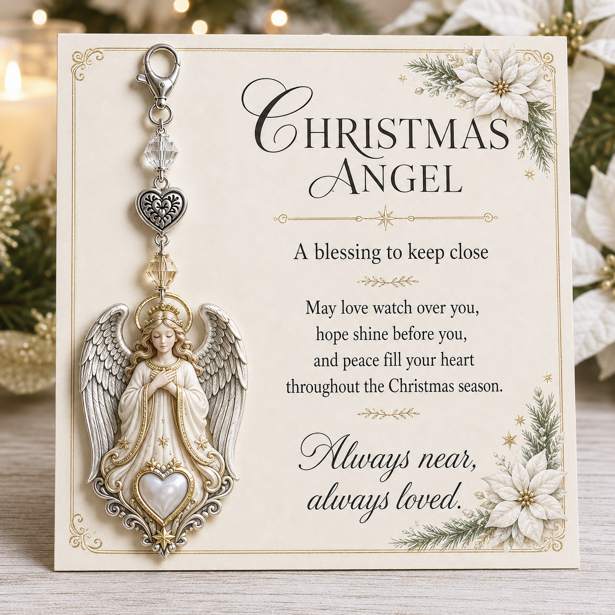 🎄Christmas Keepsake Keychain Card&Pocket Hug