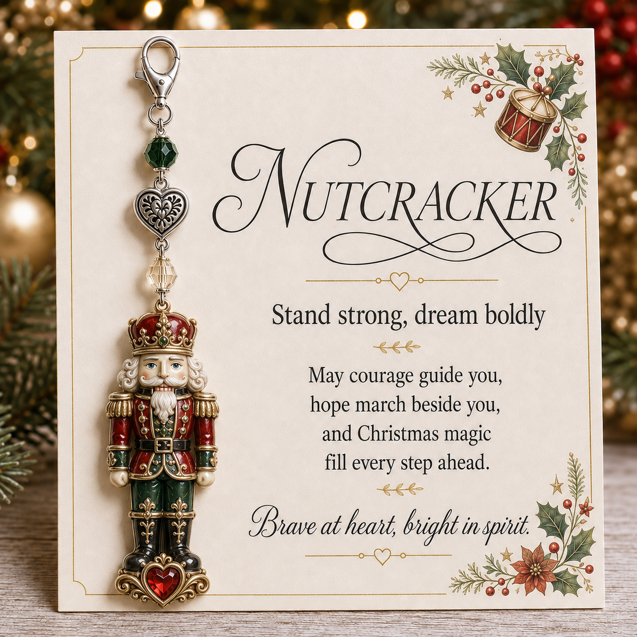 🎄Christmas Keepsake Keychain Card&Pocket Hug