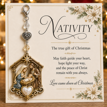 🎄Christmas Keepsake Keychain Card&Pocket Hug
