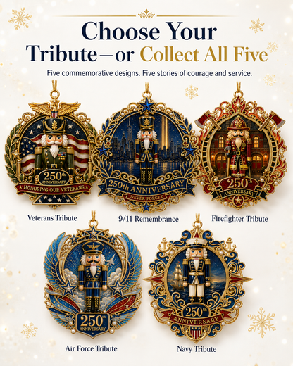 🔥 Limited Edition 🔥 250th Anniversary Hero Tribute Nutcracker Ornaments 🎄🇺🇸✨