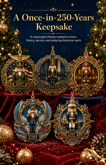 🔥 Limited Edition 🔥 250th Anniversary Hero Tribute Nutcracker Ornaments 🎄🇺🇸✨