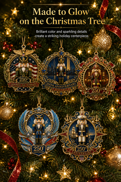 🔥 Limited Edition 🔥 250th Anniversary Hero Tribute Nutcracker Ornaments 🎄🇺🇸✨