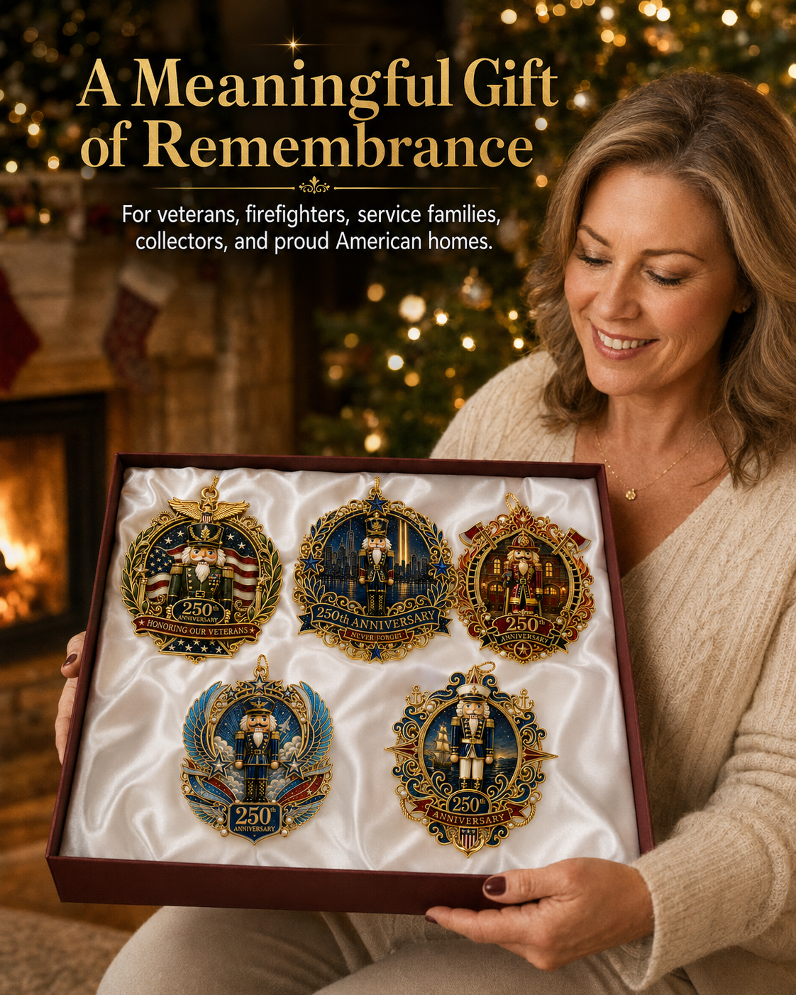 🔥 Limited Edition 🔥 250th Anniversary Hero Tribute Nutcracker Ornaments 🎄🇺🇸✨