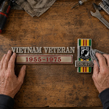 🎖️Last Day Promo:49% OFF - Vietnam Veteran Tribute Car Emblem Metal Badge