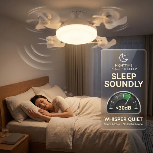 🔥Last Day 50%OFF💡2-in-1 Drone Fan Light-Silent LED Ceiling Fan with Remote