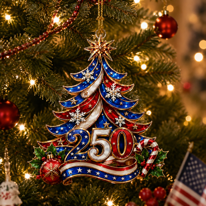 💖USA 250th Anniversary Christmas Ornament