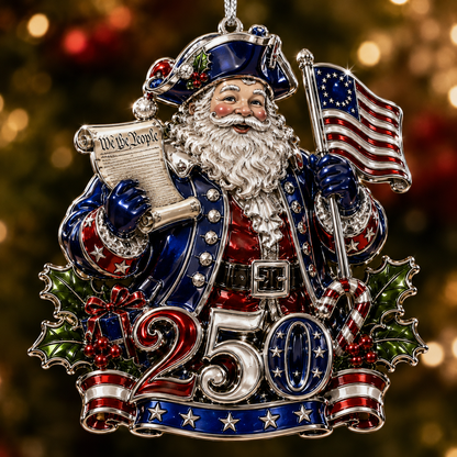 💖USA 250th Anniversary Christmas Ornament