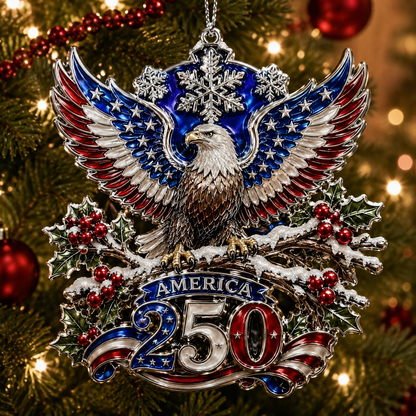 💖USA 250th Anniversary Christmas Ornament