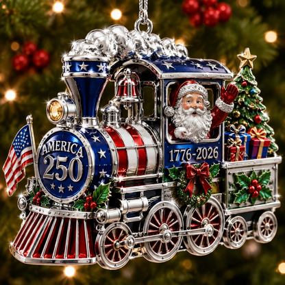 USA 250th Anniversary Christmas Ornament