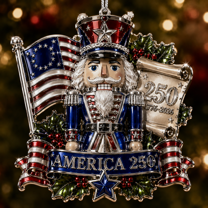 USA 250th Anniversary Christmas Ornament