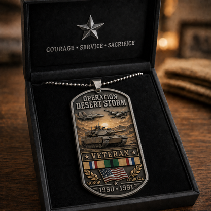 🇺🇸 Operation Desert Storm Veteran Necklace