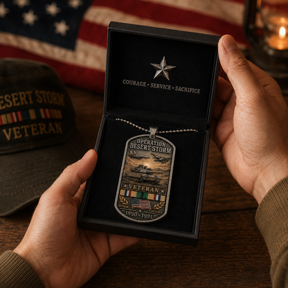 🇺🇸 Operation Desert Storm Veteran Necklace