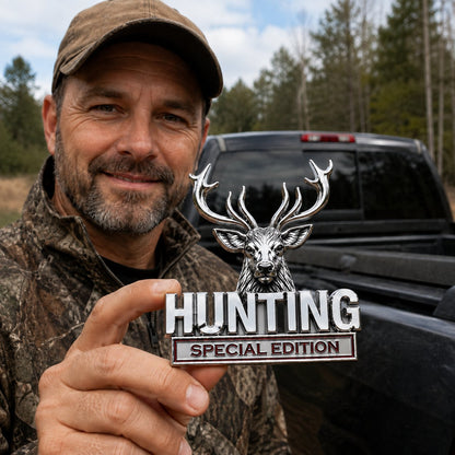 🏆Last Day Promo: 49% OFF! 🦌 HUNTING Special Edition Chrome Metal Car Emblem