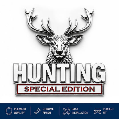 🏆Last Day Promo: 49% OFF! 🦌 HUNTING Special Edition Chrome Metal Car Emblem