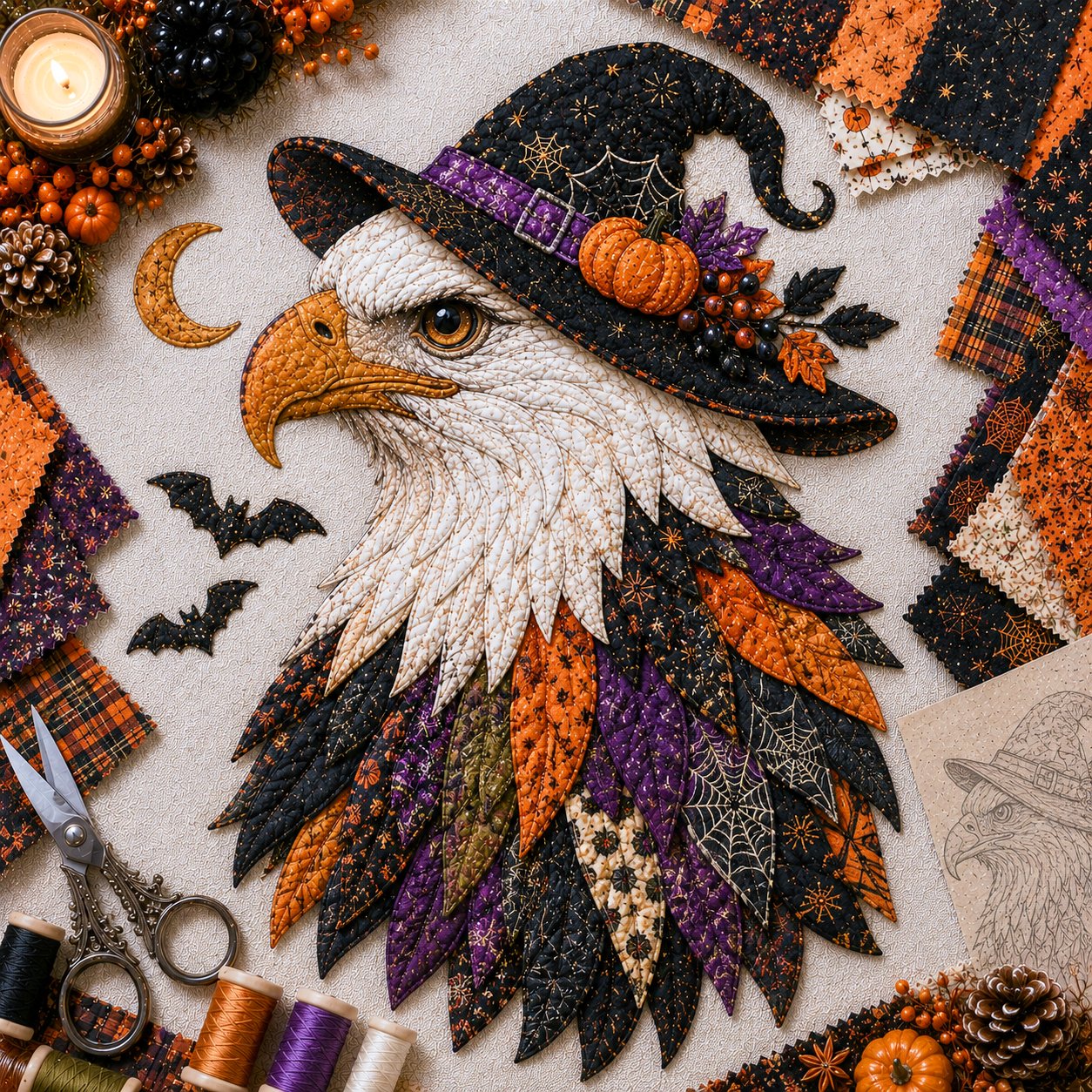 🔥LAST DAY 49% OFF -🦅 Eagle Fabric Art Kit