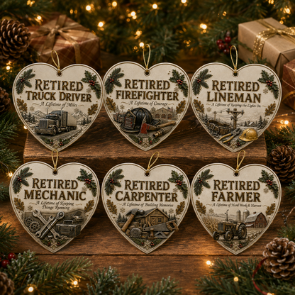 🎄 Retired Men’s Careers x Christmas Ornament