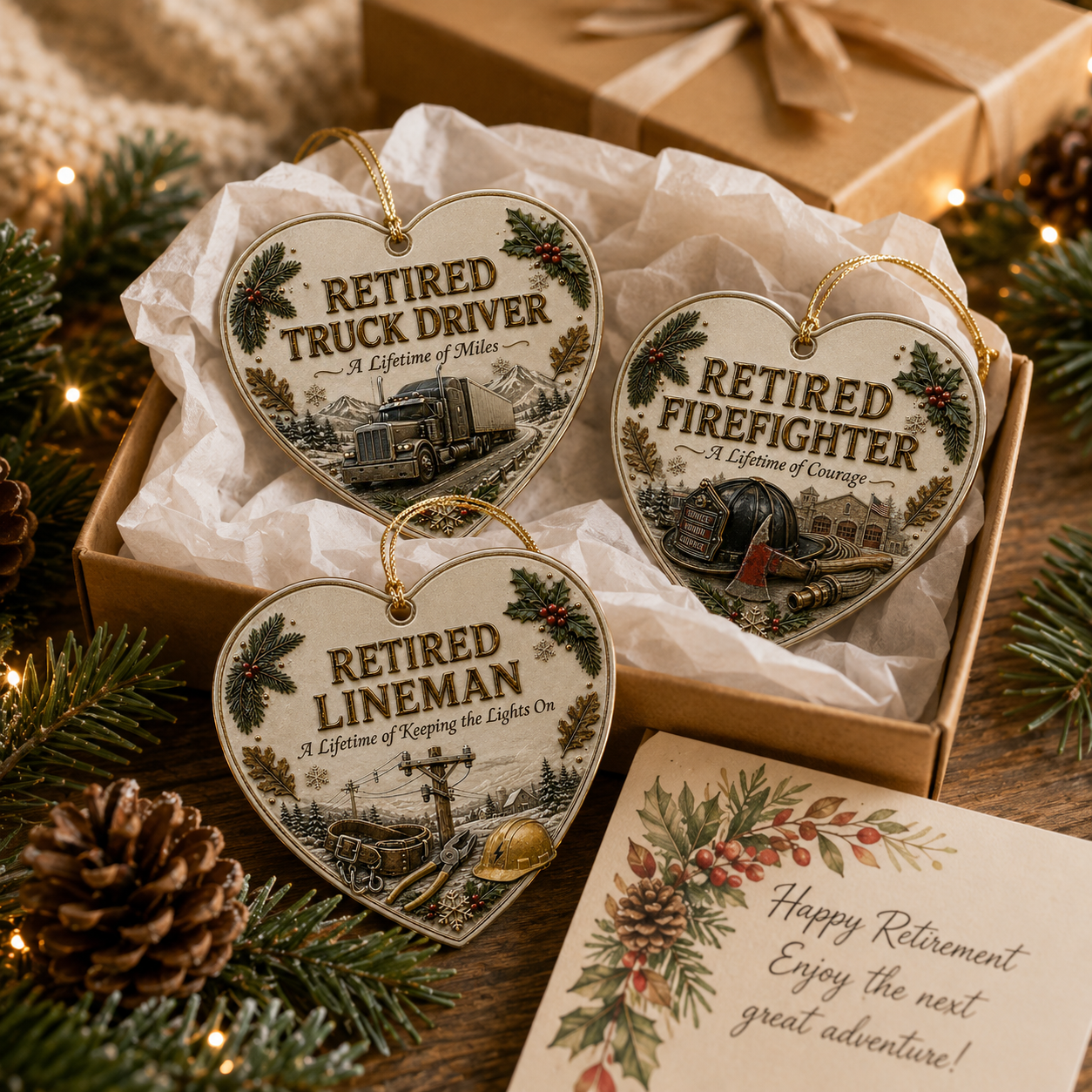 🎄 Retired Men’s Careers x Christmas Ornament