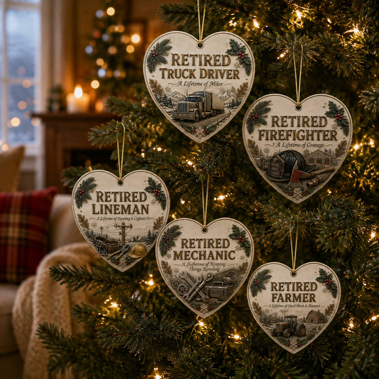 🎄 Retired Men’s Careers x Christmas Ornament