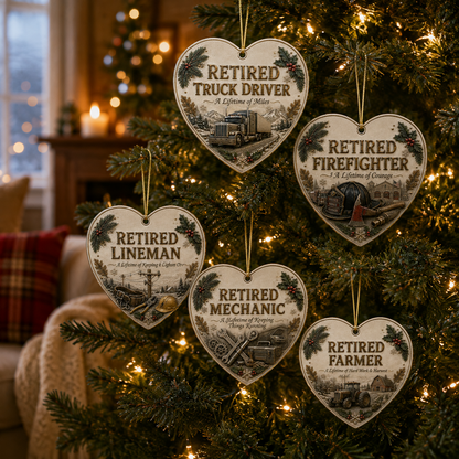 🎄 Retired Men’s Careers x Christmas Ornament