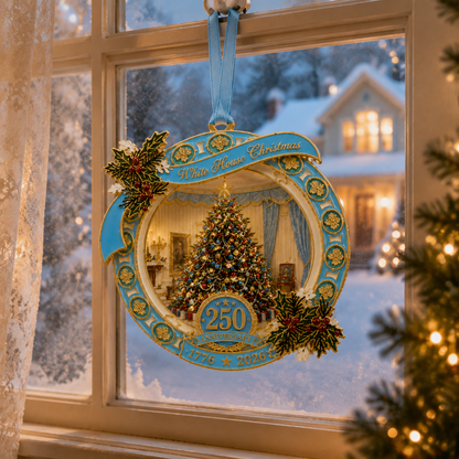 🔥250th Anniversary View of the Christmas tree in the White House bedroom