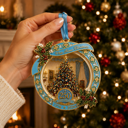 🔥250th Anniversary View of the Christmas tree in the White House bedroom