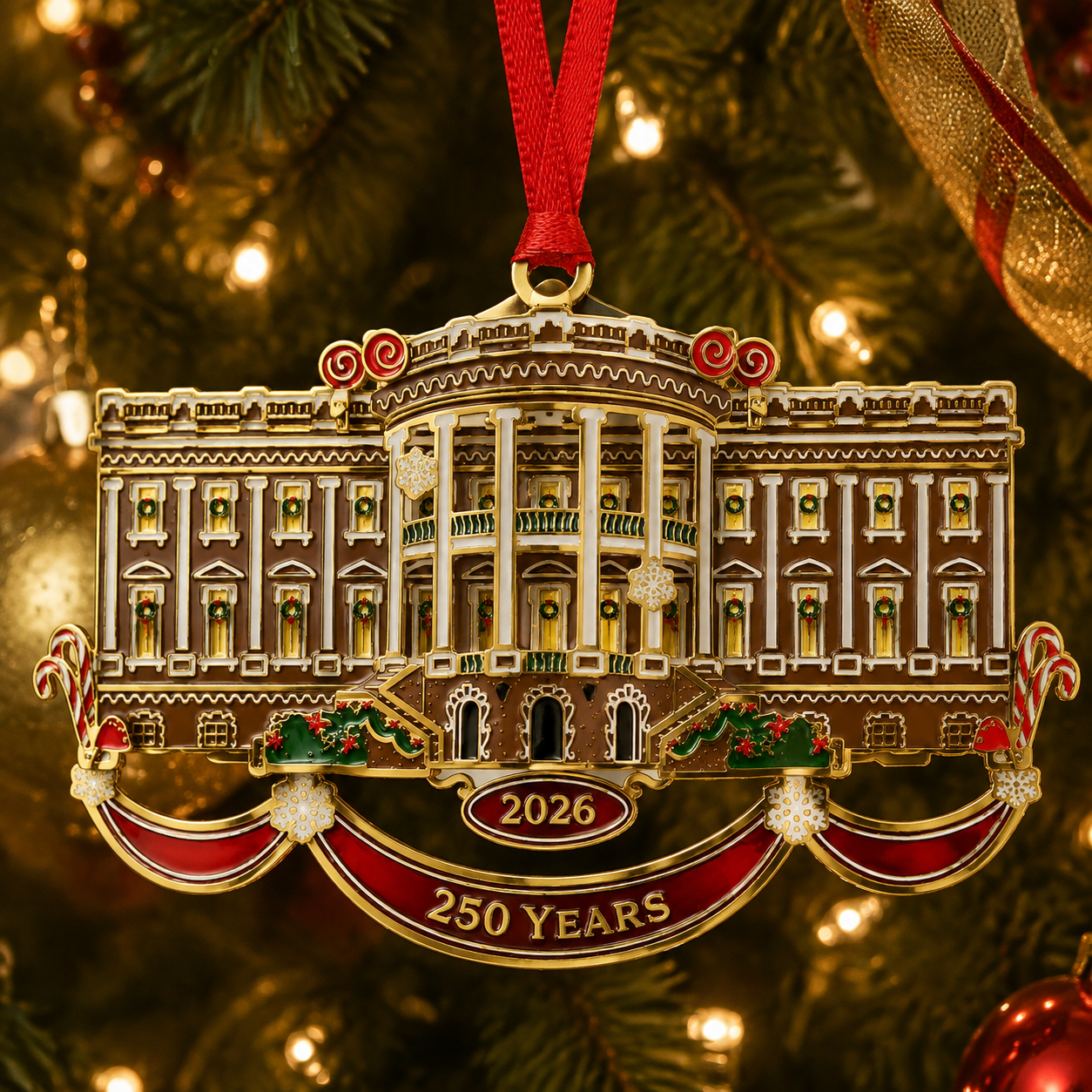🔥White House Christmas tree ornaments