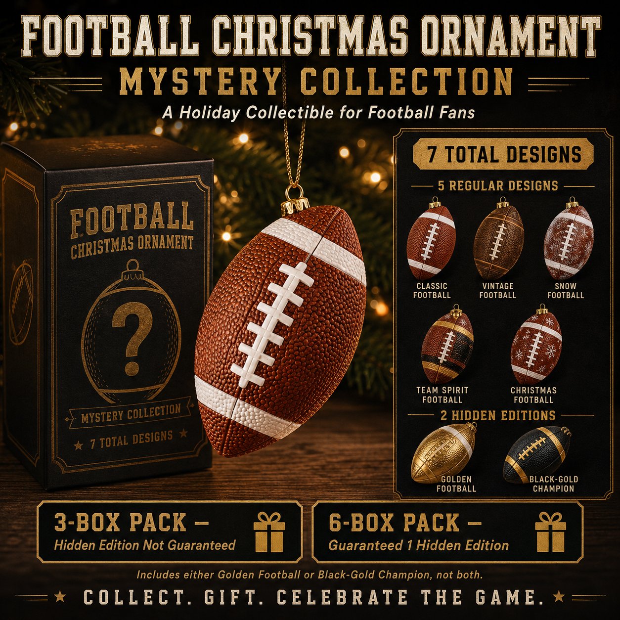 🏈 A Christmas Ornament Collection Made For Football Lovers
