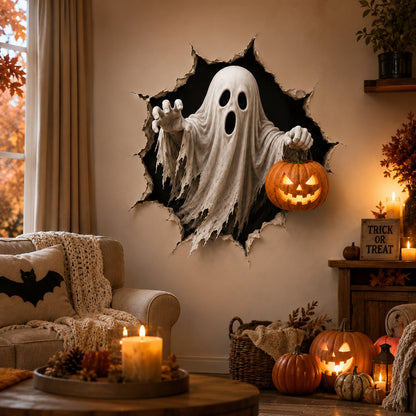 🔥 Last Day 50% OFF - Halloween Break-In 3D Wall Decals