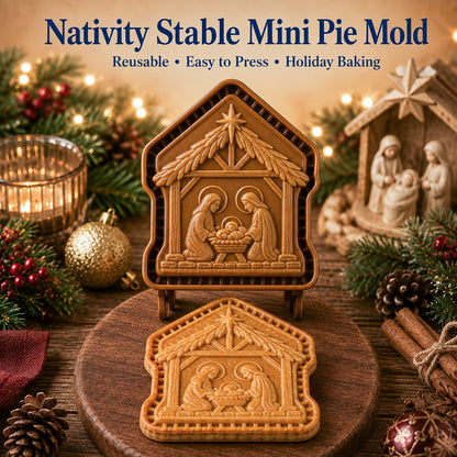 🎁🇺🇸 Last Day Promo: 50% OFF ✝️ Faith & Nativity Christmas Mini Pie Mold Collection