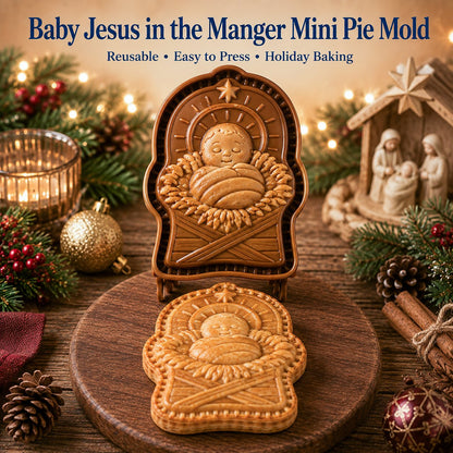 🎁🇺🇸 Last Day Promo: 50% OFF ✝️ Faith & Nativity Christmas Mini Pie Mold Collection