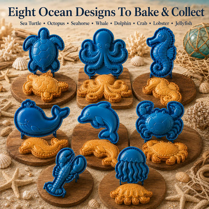 ⏳ Last Day 49% OFF – 🌊 8-Design Ocean Filled Pie Press Collection