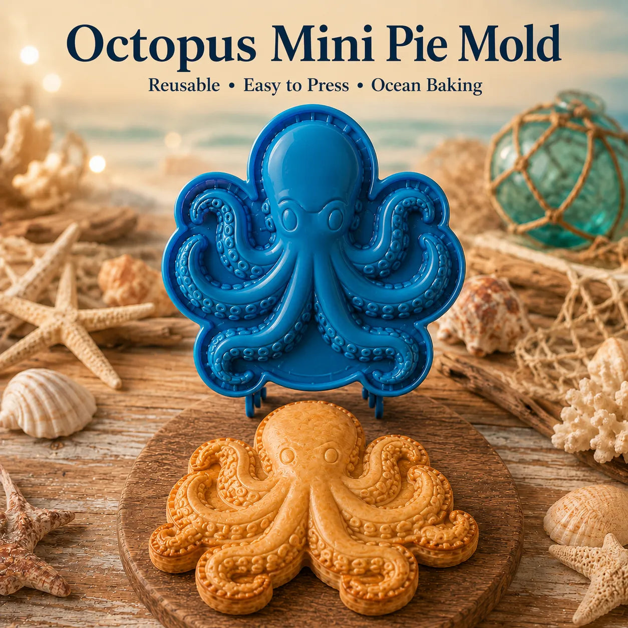 ⏳ Last Day 49% OFF – 🌊 8-Design Ocean Filled Pie Press Collection