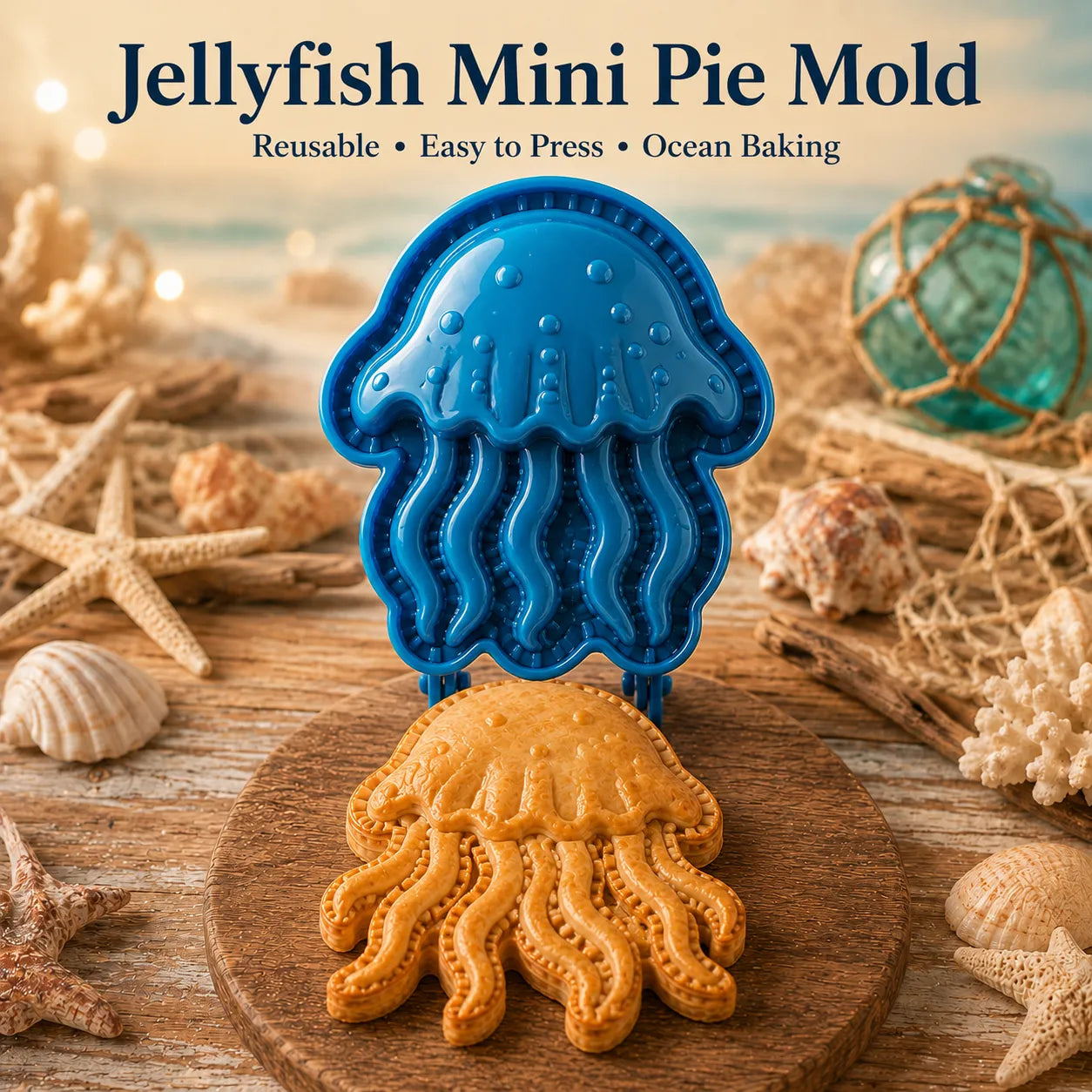 ⏳ Last Day 49% OFF – 🌊 8-Design Ocean Filled Pie Press Collection