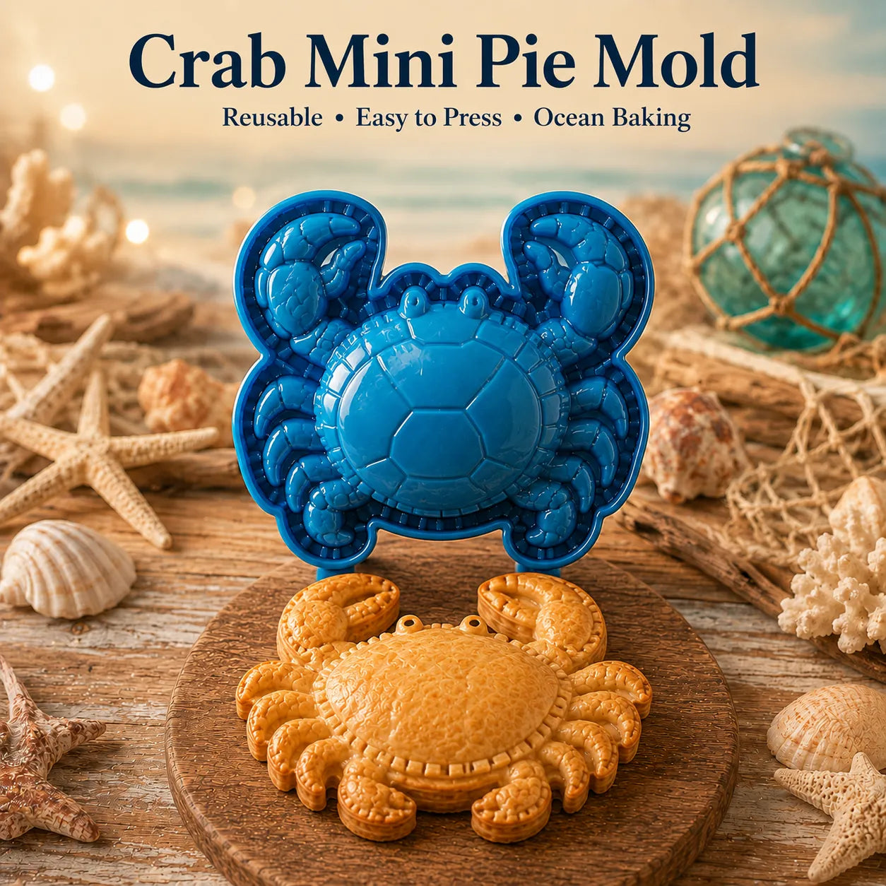 ⏳ Last Day 49% OFF – 🌊 8-Design Ocean Filled Pie Press Collection