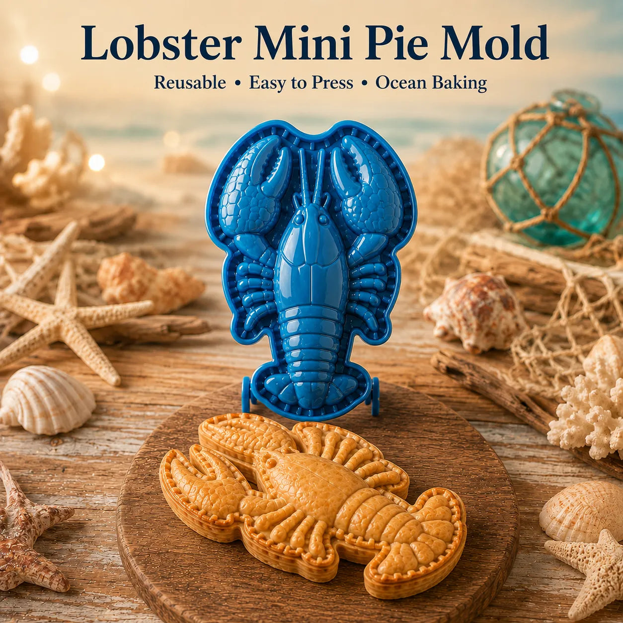 ⏳ Last Day 49% OFF – 🌊 8-Design Ocean Filled Pie Press Collection