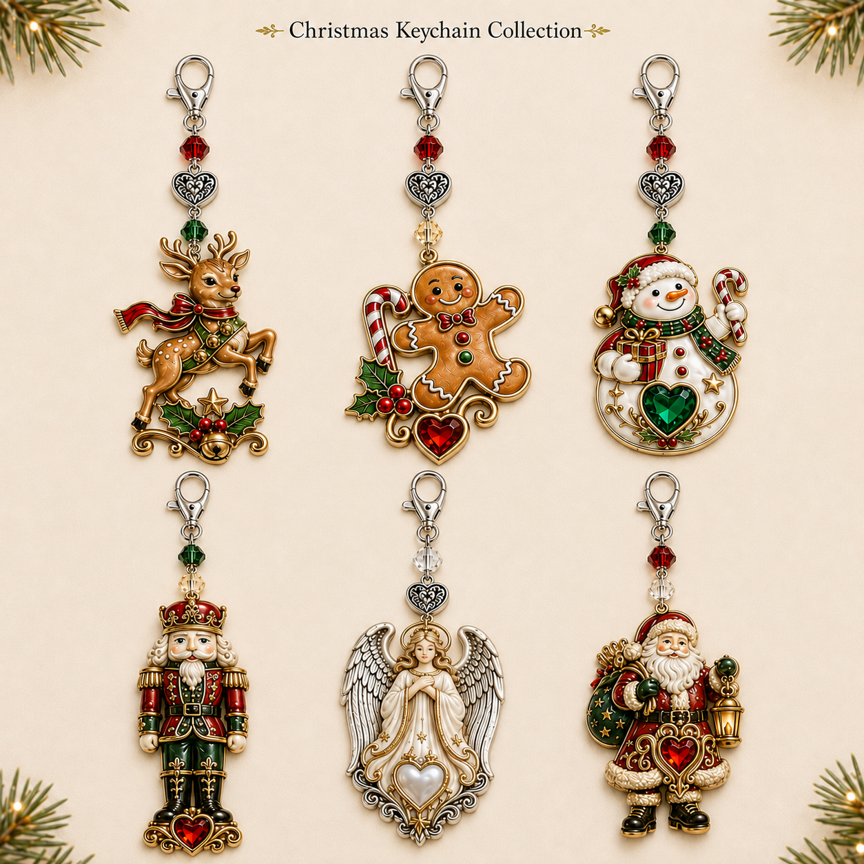 🎄Christmas Keepsake Keychain Card&Pocket Hug