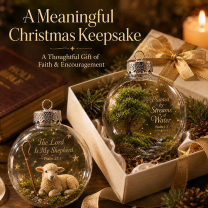 ✨ Psalms Scripture Christmas Ornament
