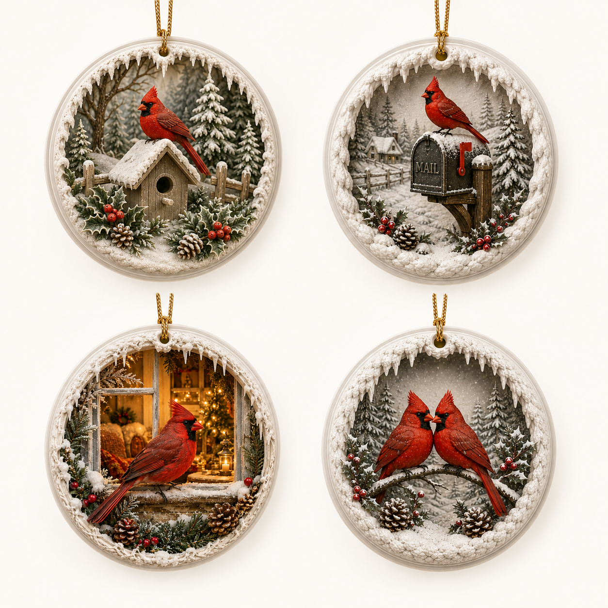 ✨ Limited anniversary edition✨Cardinal Ornament