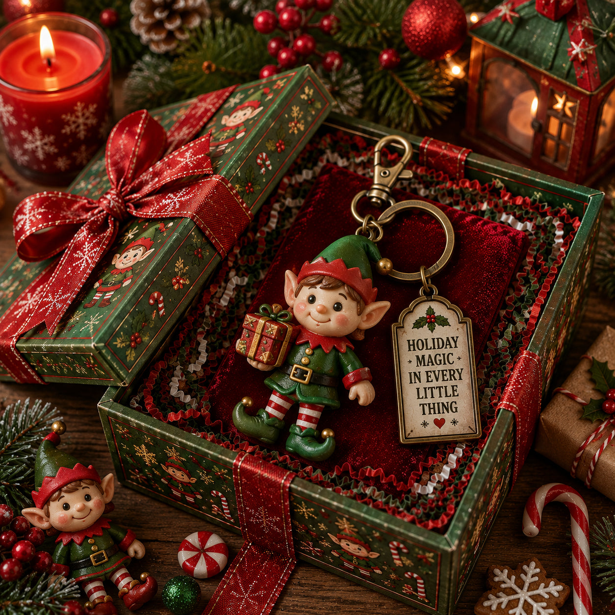 🎄 2026 Christmas Character Keychain Gift Box