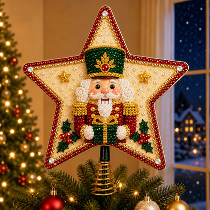 ⭐ Pearl Diamond Art Christmas Tree Topper Kit