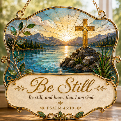 ✝️ Faith & Scripture Hanging Window Decor