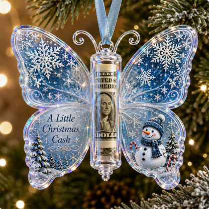 🦋 💵 Christmas Cash Gift Butterfly Ornament – Holiday Money Holder Keepsake 🎄 ✨