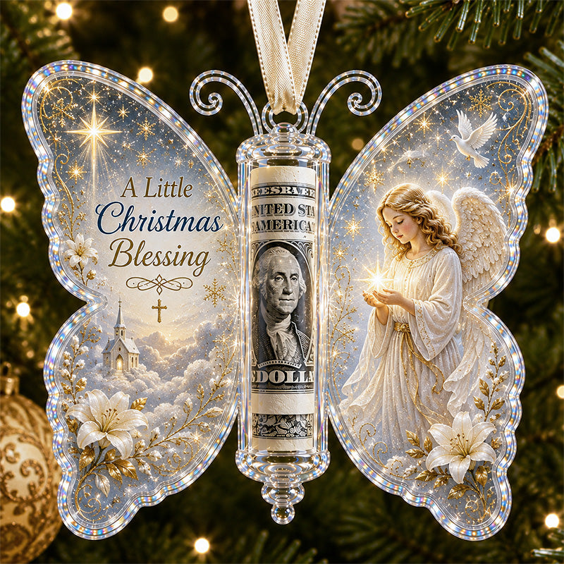 🦋 💵 Christmas Cash Gift Butterfly Ornament – Holiday Money Holder Keepsake 🎄 ✨