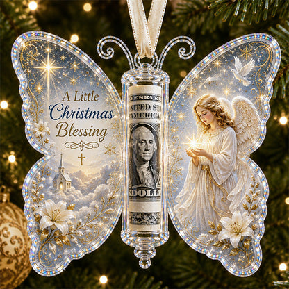 🦋 💵 Christmas Cash Gift Butterfly Ornament – Holiday Money Holder Keepsake 🎄 ✨