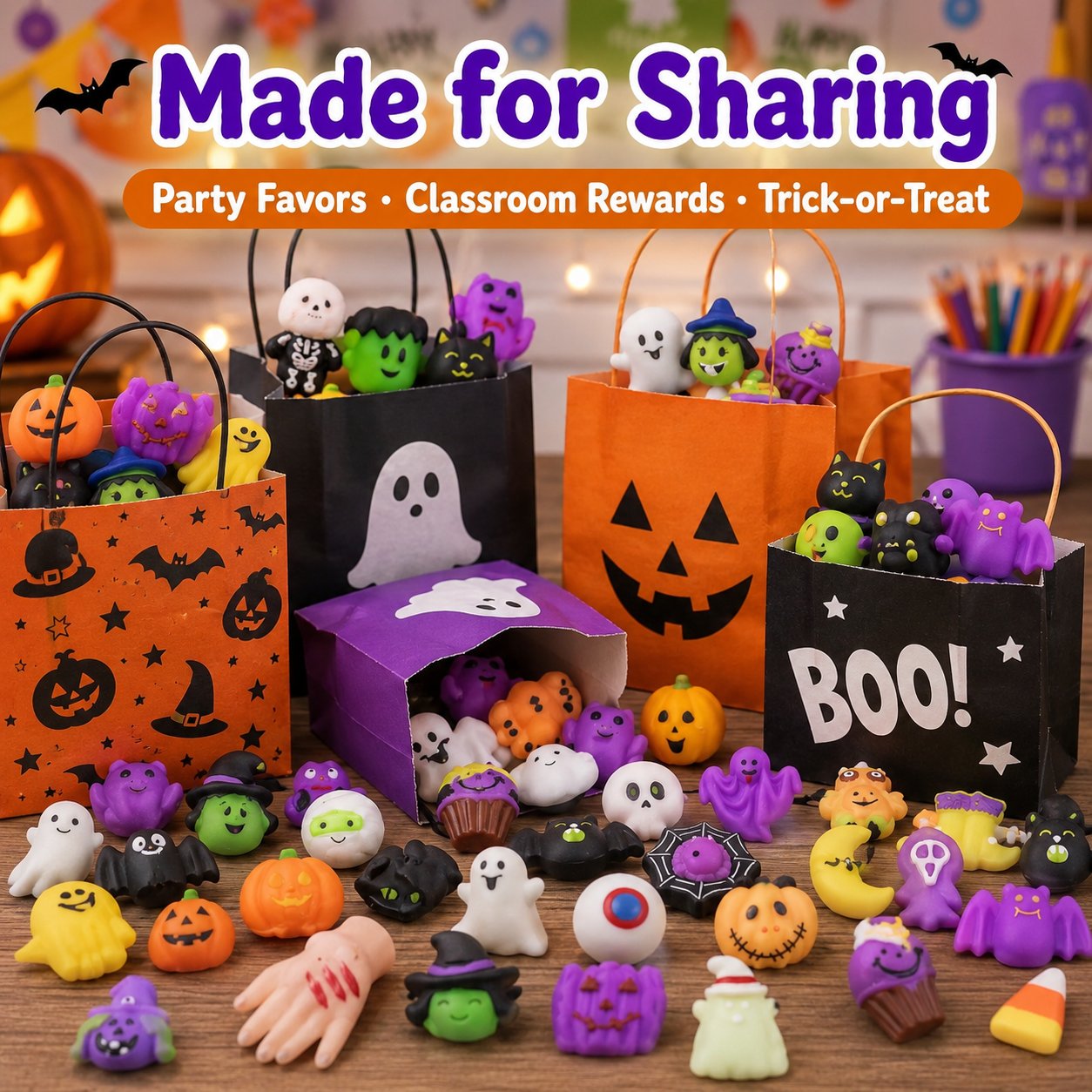🎃Halloween Squishy Toy Set – Stress Relief Fun