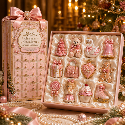 The Ultimate Coquette Pink Christmas Advent Calendar 🎀 | 24-Day Mini Charm Surprise Box ✨