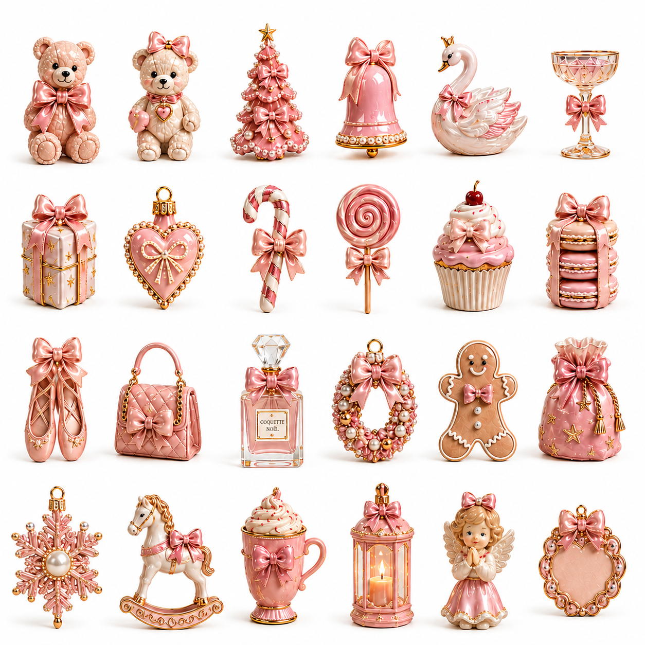 The Ultimate Coquette Pink Christmas Advent Calendar 🎀 | 24-Day Mini Charm Surprise Box ✨